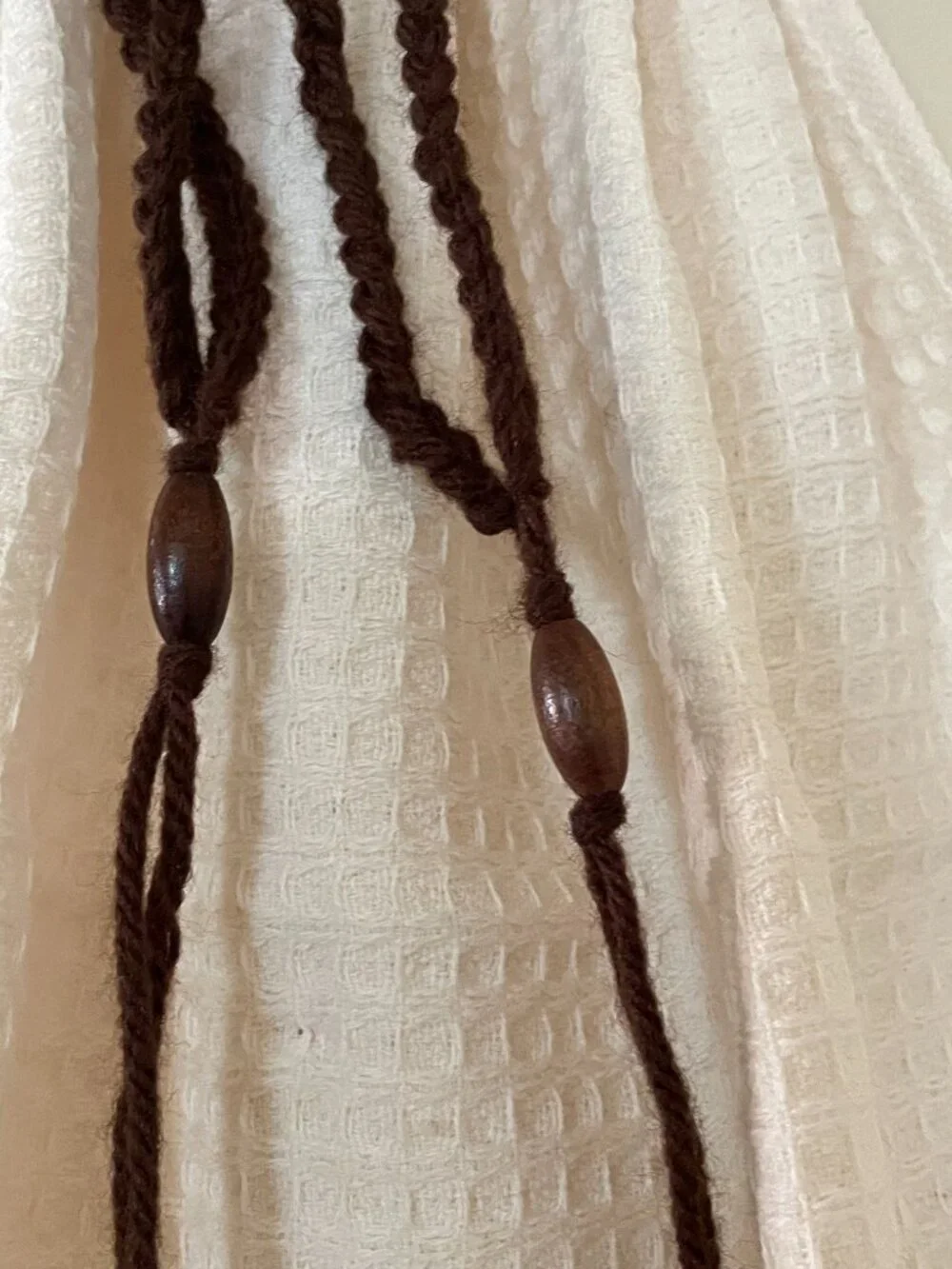 Crochet dress towel, Handmade gift for Farmhouse, Cappuccino Dish towel